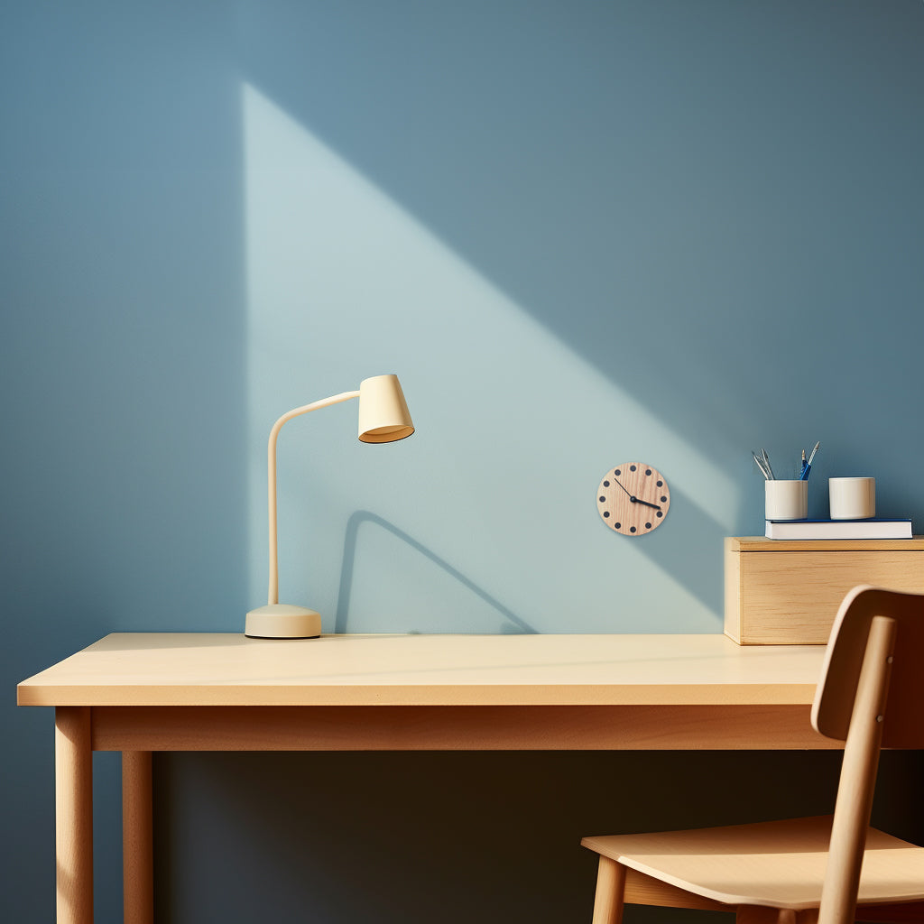 Minimalist Wood Clock, Ash or Walnut (DOT)
