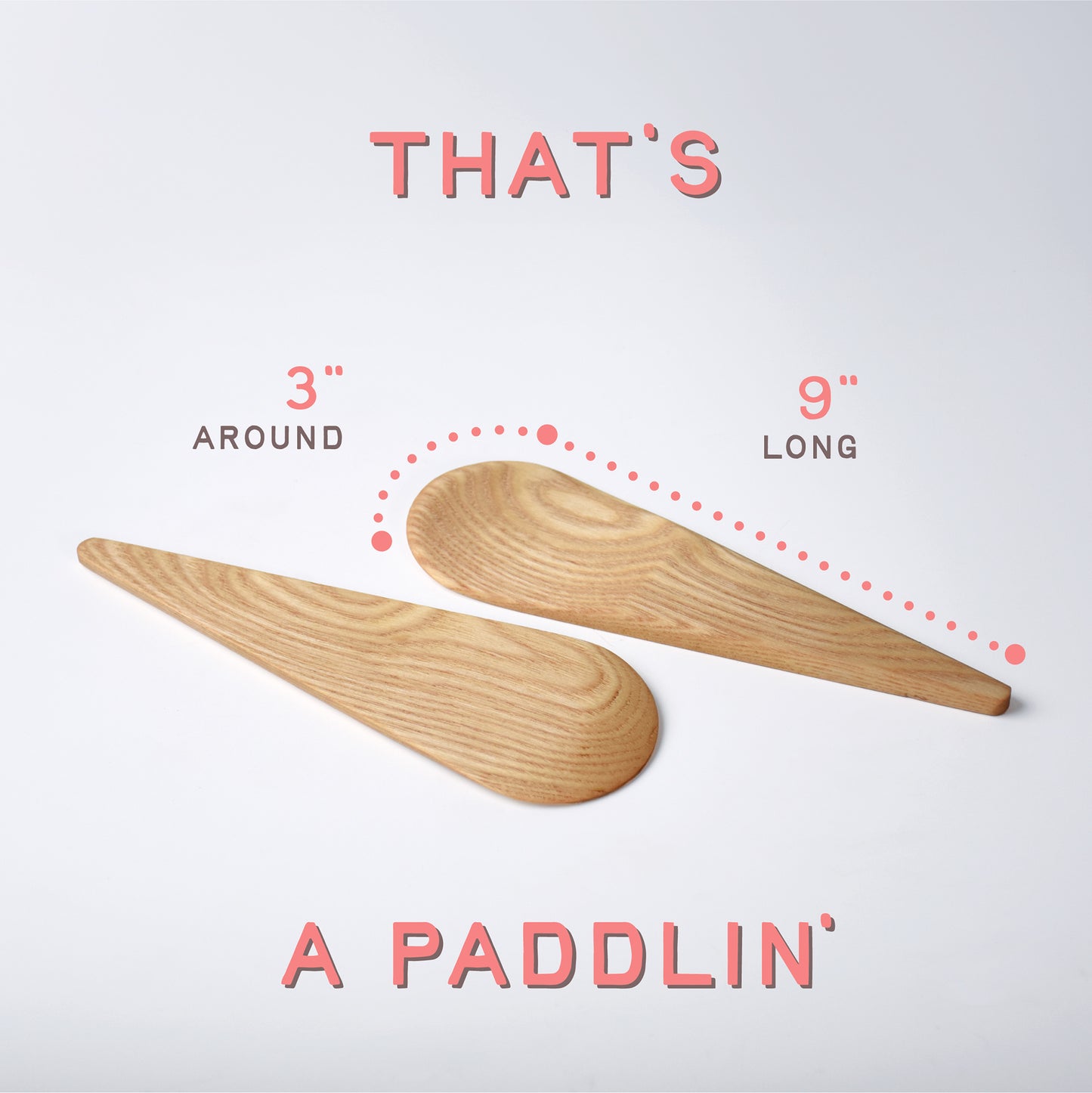 A Rice Paddle, in Walnut or Ash